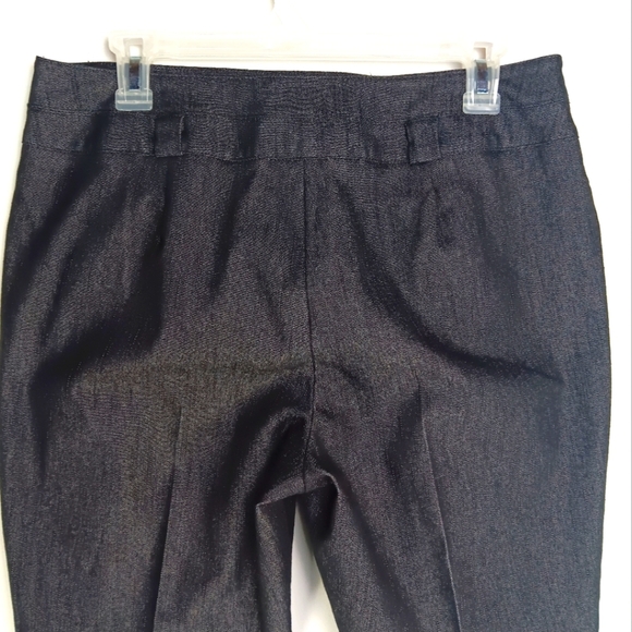 NEW YORK CLOTHING COMPANY NYCC Wide Leg Dark Blue Denim Pants Jeans Size 10 - Picture 4 of 8